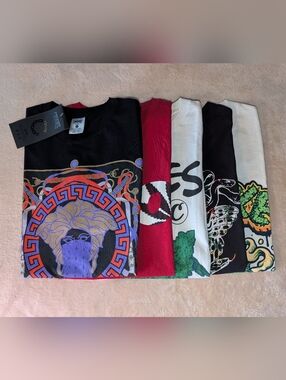 Bundle Of 5 Graphic Tee's T-shirt Weed Pot Smoking Crooks Castles Cookies Plus S